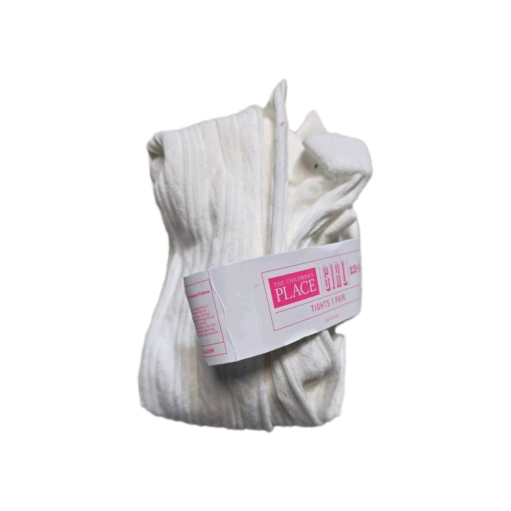The‎ Children's Place Girls White Tights 12-14 New